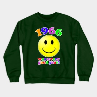 1966 Birth Year Crewneck Sweatshirt